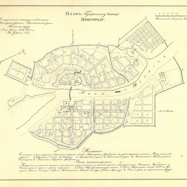 План Губернскому городу Новгороду