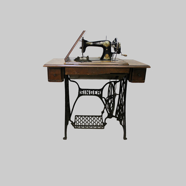 Pedal-driven sewing machine