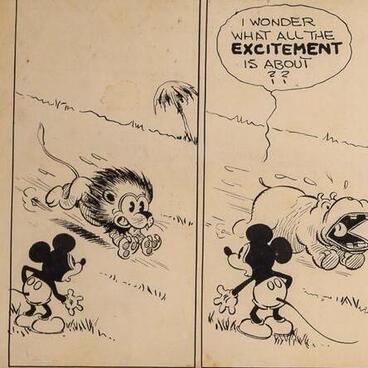 Mickey Mouse comic book page