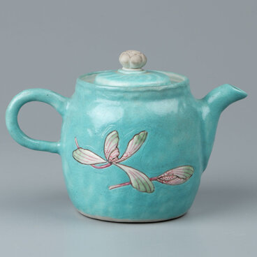 Teapot with a lid for brewing medicinal herbs