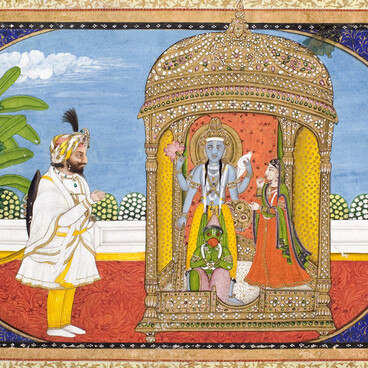 Worship of Shrinathji (Krishna)