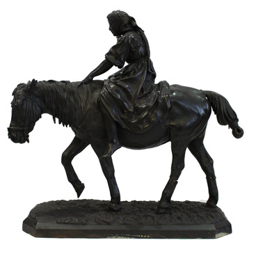 Peasant Woman on Horseback