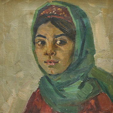 Edzhebay. Portrait of a Turkmen girl