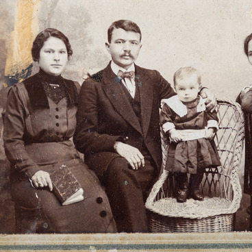 Photograph of V. M. Kolontsov with His Family