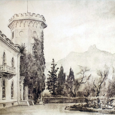 "Panina’s Dacha", sketch by S.M. Chekhov