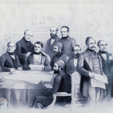 Lithograph. Paris Congress