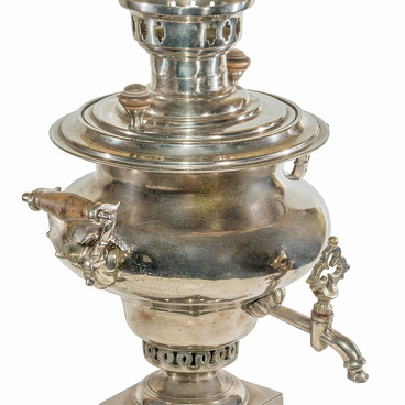 Nickel-plated samovar