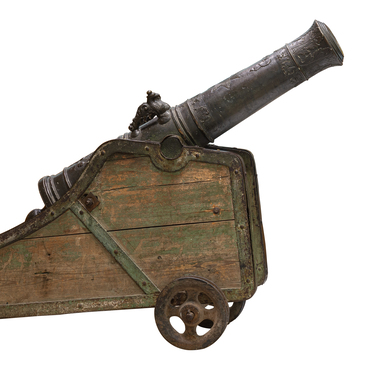 Bronze three-pound cannon