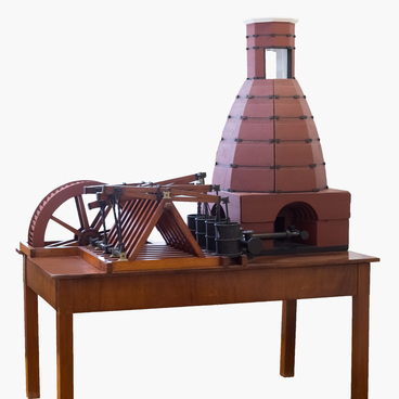 Model of a blast furnace