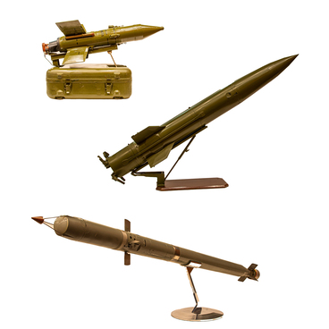 Models of missiles designed by Machinery Design