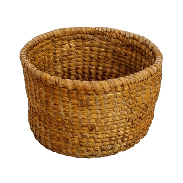 Wicker basket made of straw