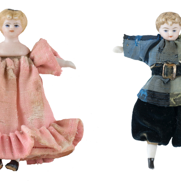 Little dolls. A boy and a girl