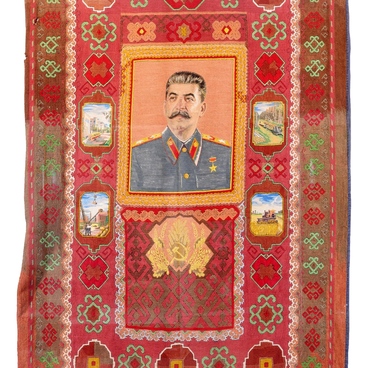 Textile panel depicting Joseph Stalin