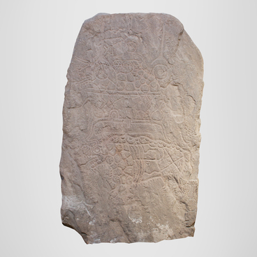 Stele with a complex type of face