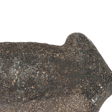 Axe with earlike protrusions