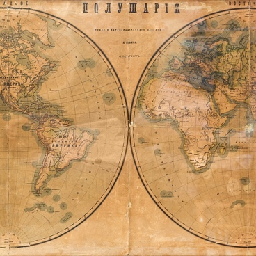 World Hemisphere Map
