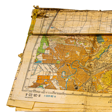 Map of Lieutenant O.S. Abramkin