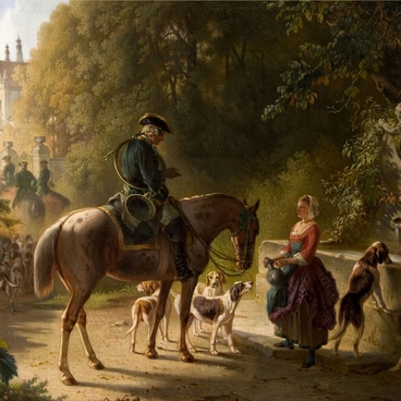 The painting "The Return from Chase"