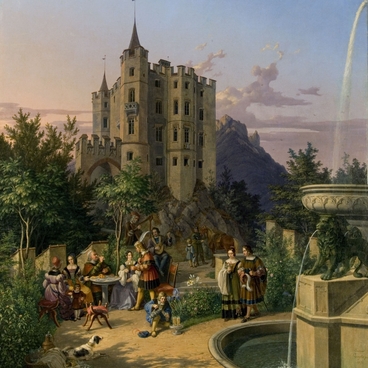 The painting “Hohenschwangau Castle”