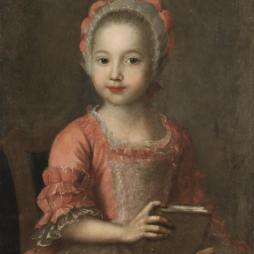 Портрет девочки в розовом платье