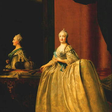 Портрет Екатерины II перед зеркалом