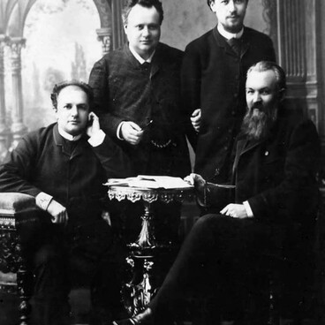 Chekhov with Svobodin, Davydov, and Suvorin