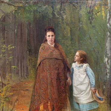 Портрет жены и дочери художника