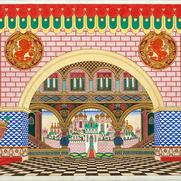 Stage design for the opera “The Golden Cockerel”