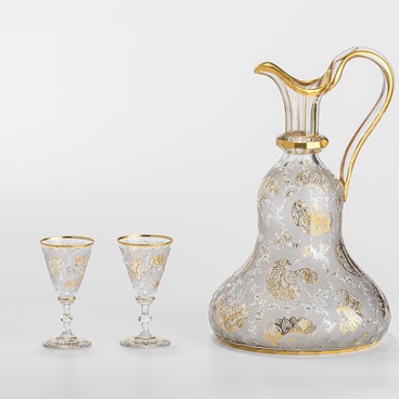 Glasses and decanter