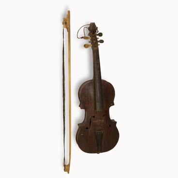 Violin with a bow