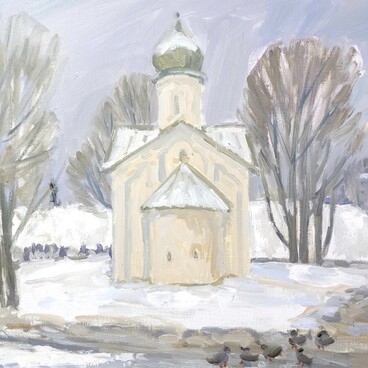 Winter in the City. Church of the Twelve Apostle