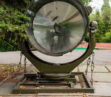 Model of a searchlight station