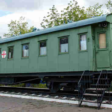 Wagon of an army hospital train