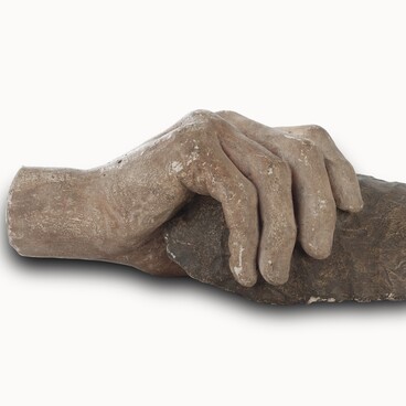 Plaster cast of the hand of Mikhail Voevodsky