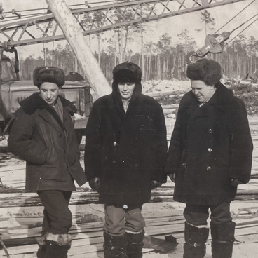 Construction of the Sukhobor pier