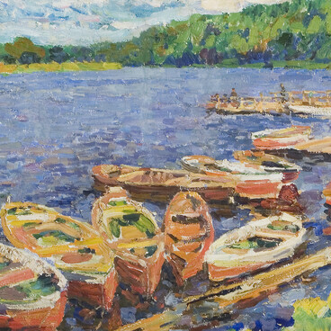 Boats on the Moscow River