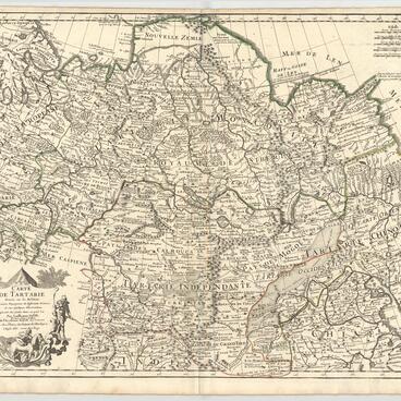 Копия географической карты «Carte de Tartarie»
