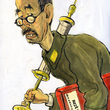 Карикатура Ямада Отозоо