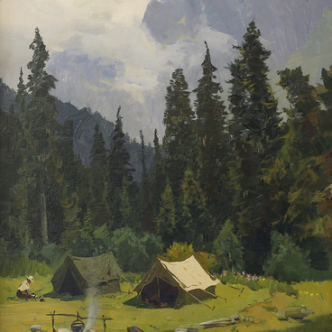 Бу-Ульген. Палатки в горах
