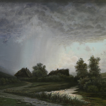 Дождь. Село Татарка