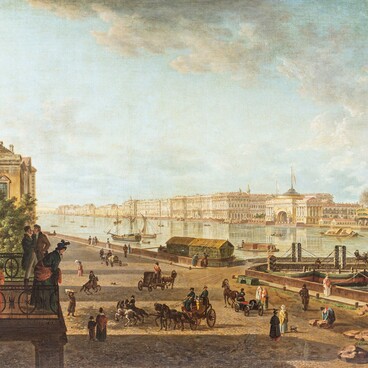 Петербург. Вид на Неву и Адмиралтейство