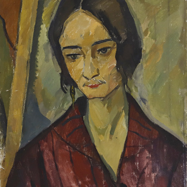 Portrait of the artist Elena Zazerskaya