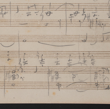 Sketches to movement I of the “Manfred” symphony