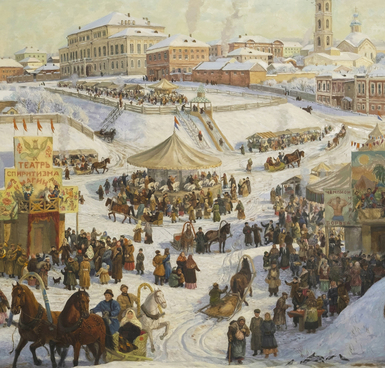 Maslenitsa in Kazan in 1883