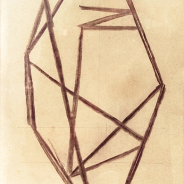 Sketch to the Crystal Self-Portrait