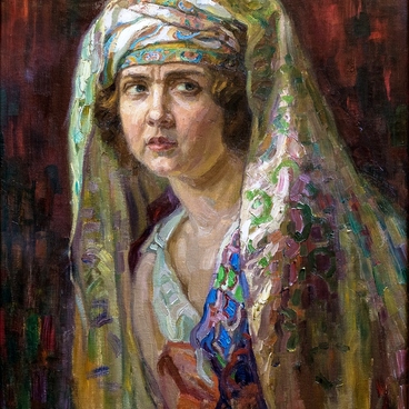 Woman Wearing a Veil
