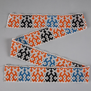 Seed bead ribbon. Suk pent