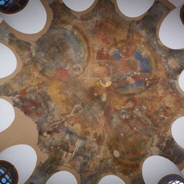 Frescoes on the ceiling of the Gun Tower