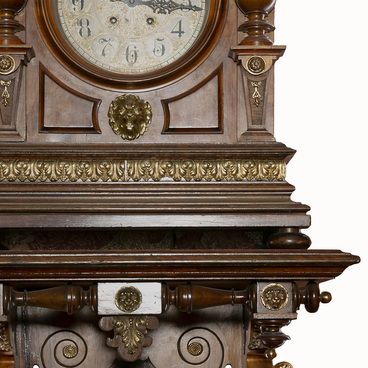 Clock in a wooden case