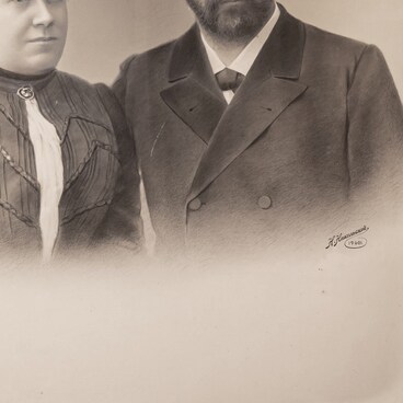 Portrait of Ivan Sytin with his wife